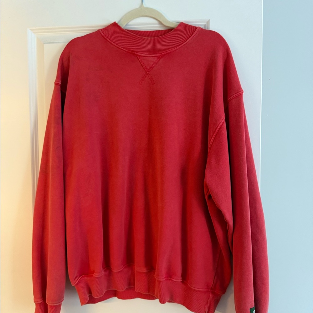 Daily Drills Red Crewneck Sweatshirt